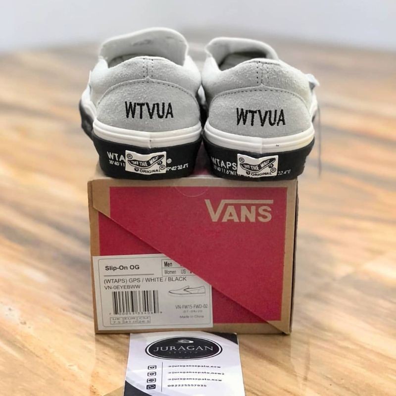 Vans Vault OG Classic Slip On LX x WTAPS &quot;White Black&quot;