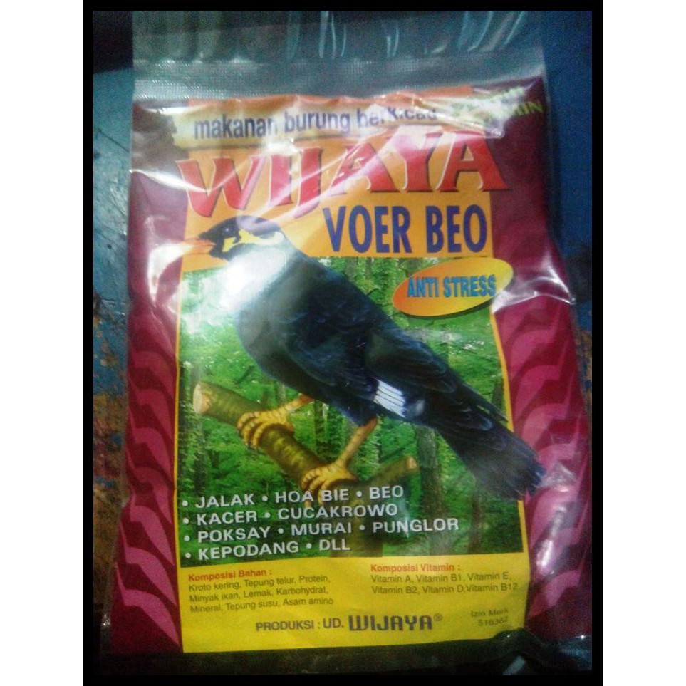 Indh Makanan Burung Voer Beo New Kode 1274
