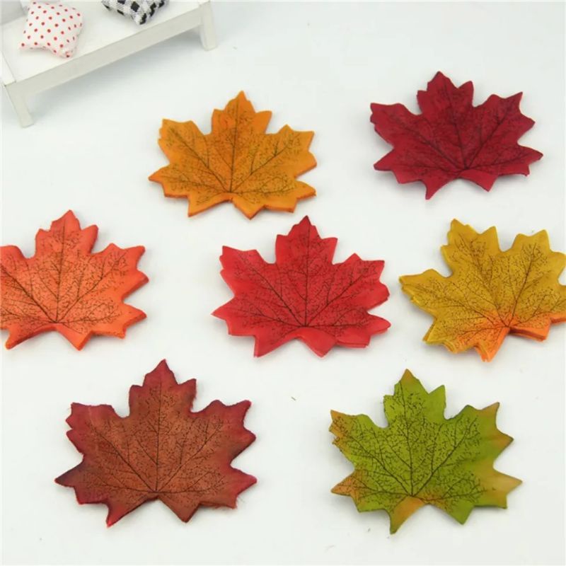 GROSIR Daun Mapple maple leaf isi 100