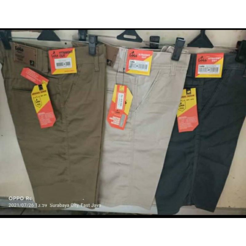 Celana Pendek Chinos Lois Bahan Premium Sz 27-38