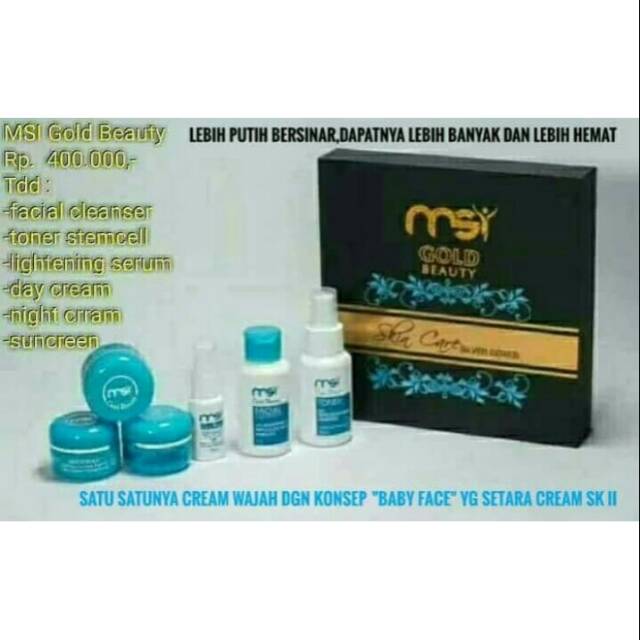 PAKET HEMAT MSI GOLD BEAUTY 100% ORIGINAL