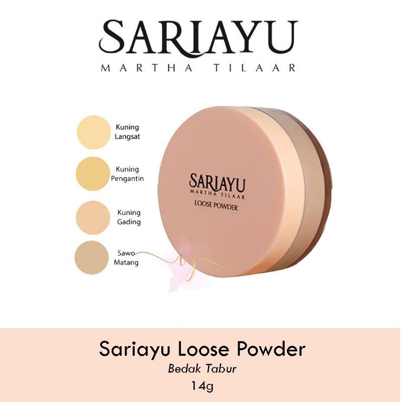 Bedak Tabur Sariayu Loose Powder 14 gr BPOM / Sari Ayu Bedak Tabur