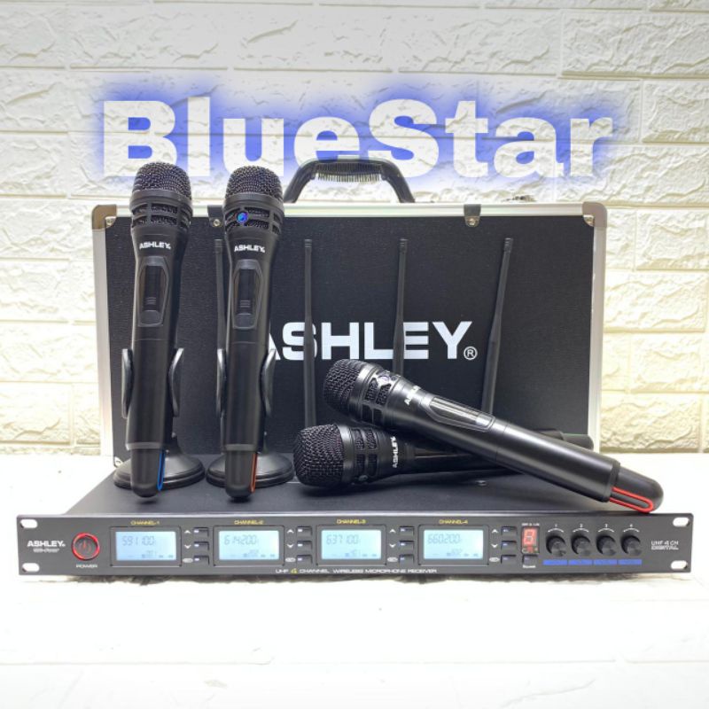 Mic Wireless Ashley MC FOUR Original 4 Mic Handheld Ashley MCFour