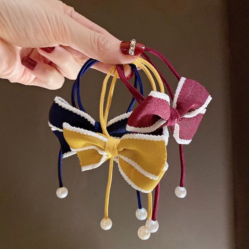 COD - F5129 Ikat Rambut Pita Fashion Korea / Ikat Rambut Fashion Wanita / Ribbon Hair Tie / Kuncir Rambut-5