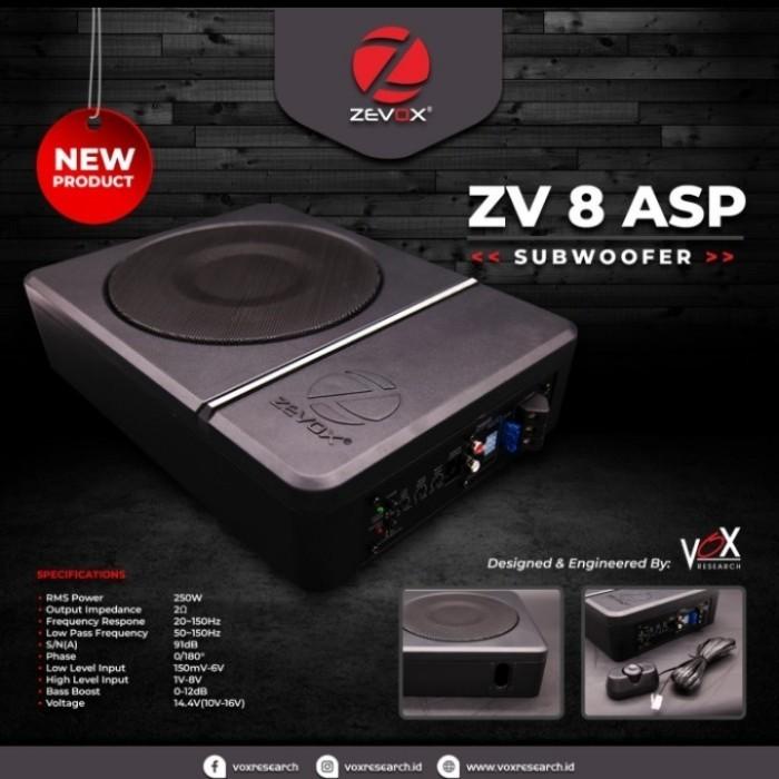Subwoofer Kolong Vox Research Zevox Zv 8 Asp Built In Power Resmi