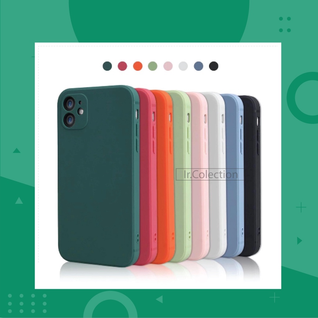Case Square Edge Oppo Reno 5 5F 4F A15 A15S A74 4G A54 A15 Soft Silikon