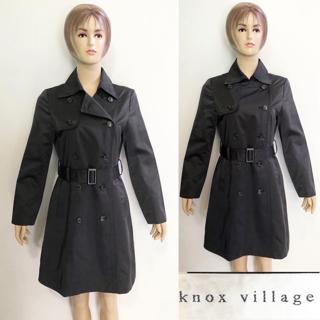 Knox village long trench coat / jacket blazer coat