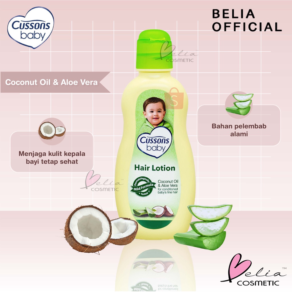 ❤ BELIA ❤ CUSSONS Baby Hair Lotion | Lotion Rambut Bayi | Minyak Rambut | 50+50ml | 100+100ml ✔️BPOM