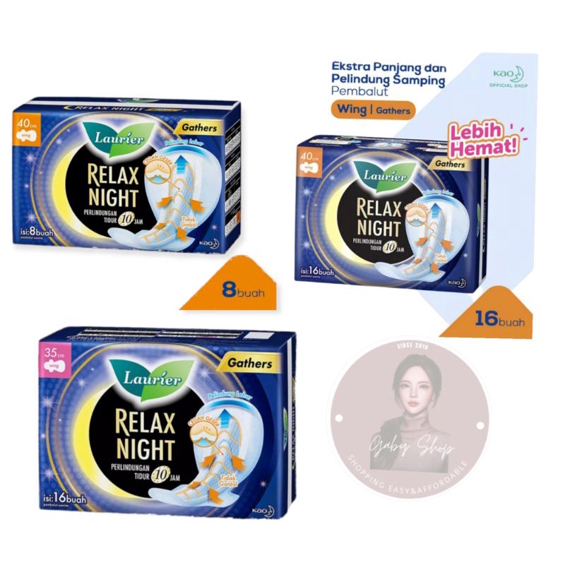 LAURIER RELAX NIGHT GATHERS 35 CM/40 CM