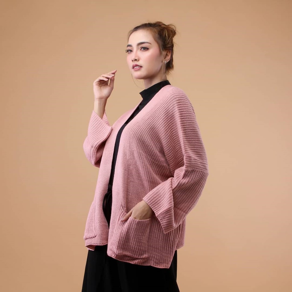 Original Diaz cardy big size jumbo fit L to XXXL real pic 1000% Bahan Rajut Tebal lembut Berkualitas-4