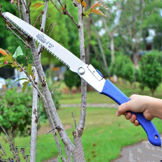 Gergaji Lipat Portabel Geraji Kayu Bambu Tanaman Kebun Portable tajam kuat tebal Graji Folding Saw