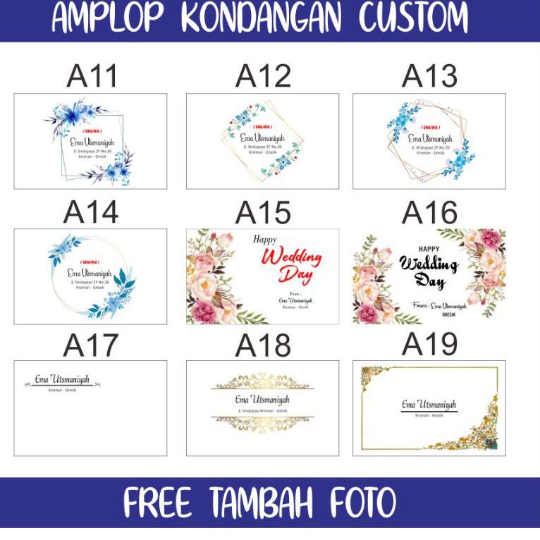 

(G7V9) amplop kondangan custom //Trend@murah