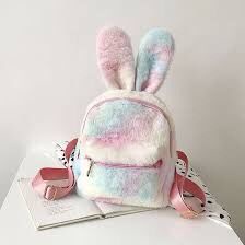 Tas Ransel lulu / tas Bulu Halus Wanita BESTIE RABBIT Tas Lucu Bulu Lembut Tas Perempuan Baby Bunny Beauty Bisa COD