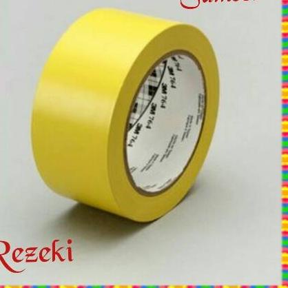 

➱ 3M Lakban Lantai 764 yellow 2"in x 33M Floor marking tape ❁