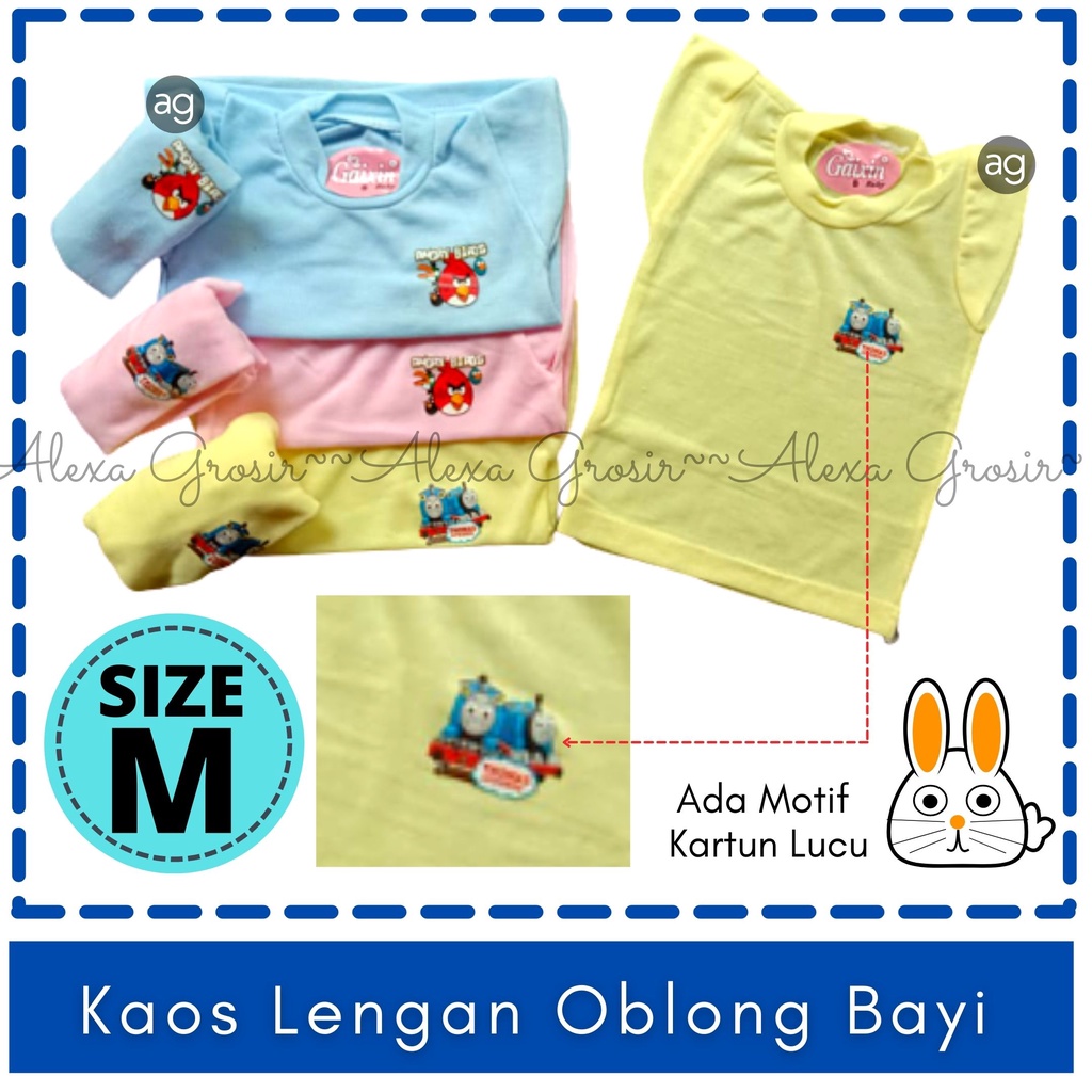 Kaos Oblong Bayi SIZE M - ALEXA GROSIR