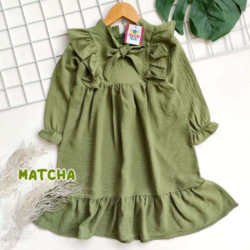 DRESS ANAK UMUR 4-5 TH || BAHAN  KRINGKEL AIR FLOW || TERKINI DAN TERBARU || GAMIS ANAK