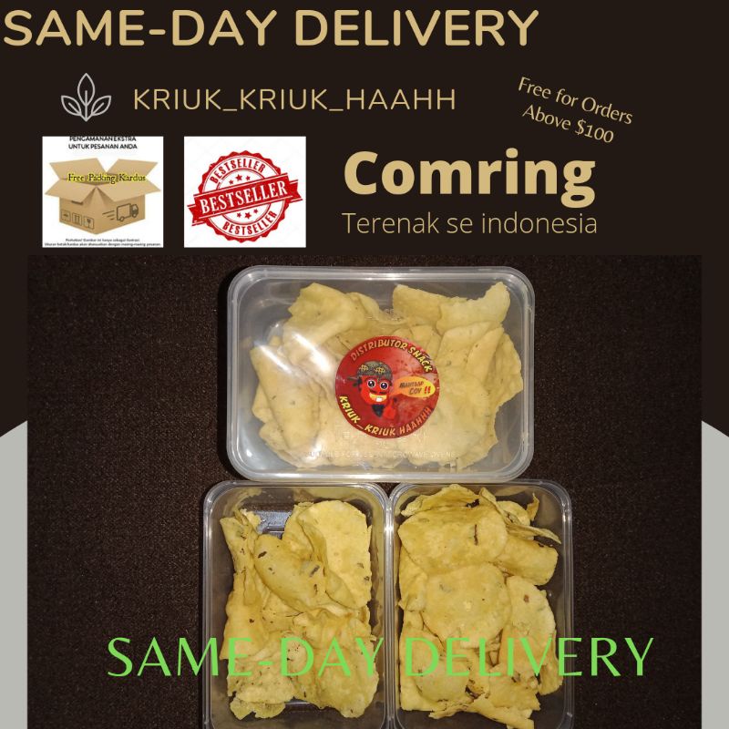 comring bawang kemasan box isi bersih 50 gr