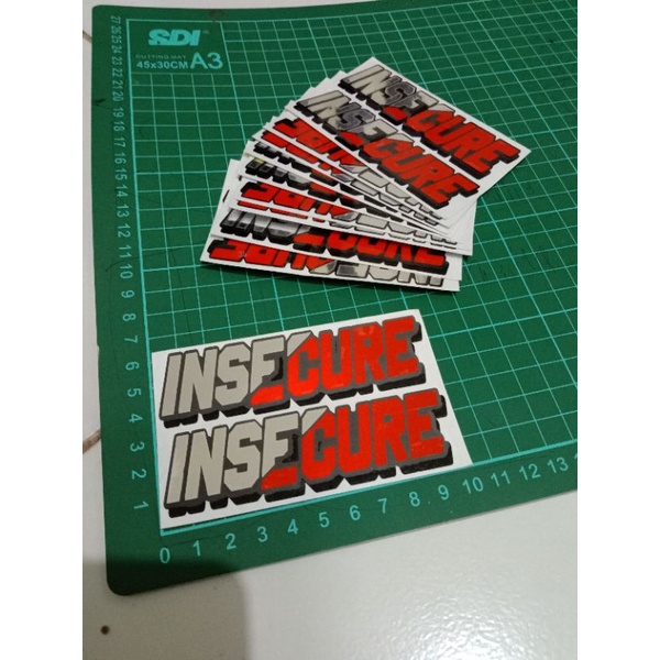 

stiker cutting insecure 1 pasang