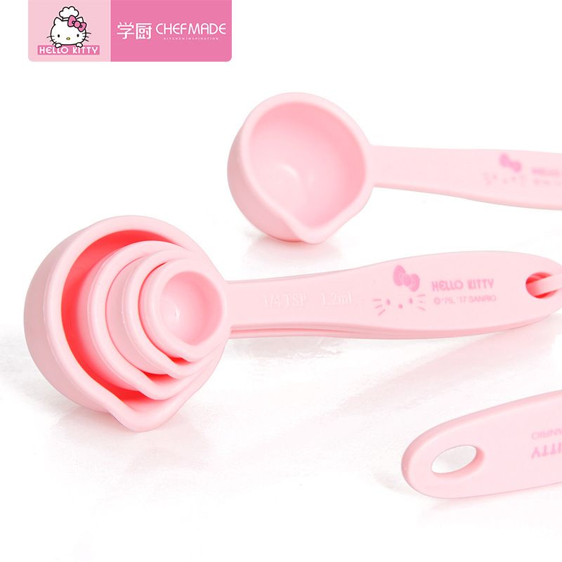 Sendok takar hello kity chefmade 4pcs measuring spoon set lucu KT7036