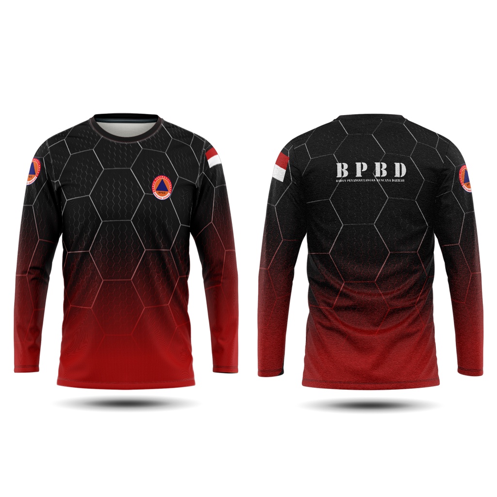 Utamamedia - Kaos BPBD Lengan Panjang / Kaos Lapangan BPBD / Kaos BPBD Bencana