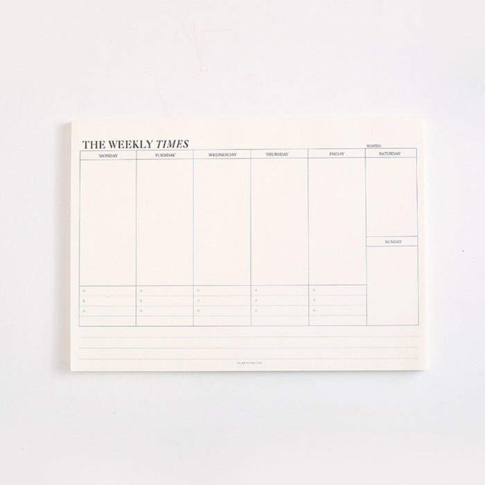 

(BISA COD) Planner Monthly Weekly The Times Agenda Memopad Buku Tulis Catatan - Weekly