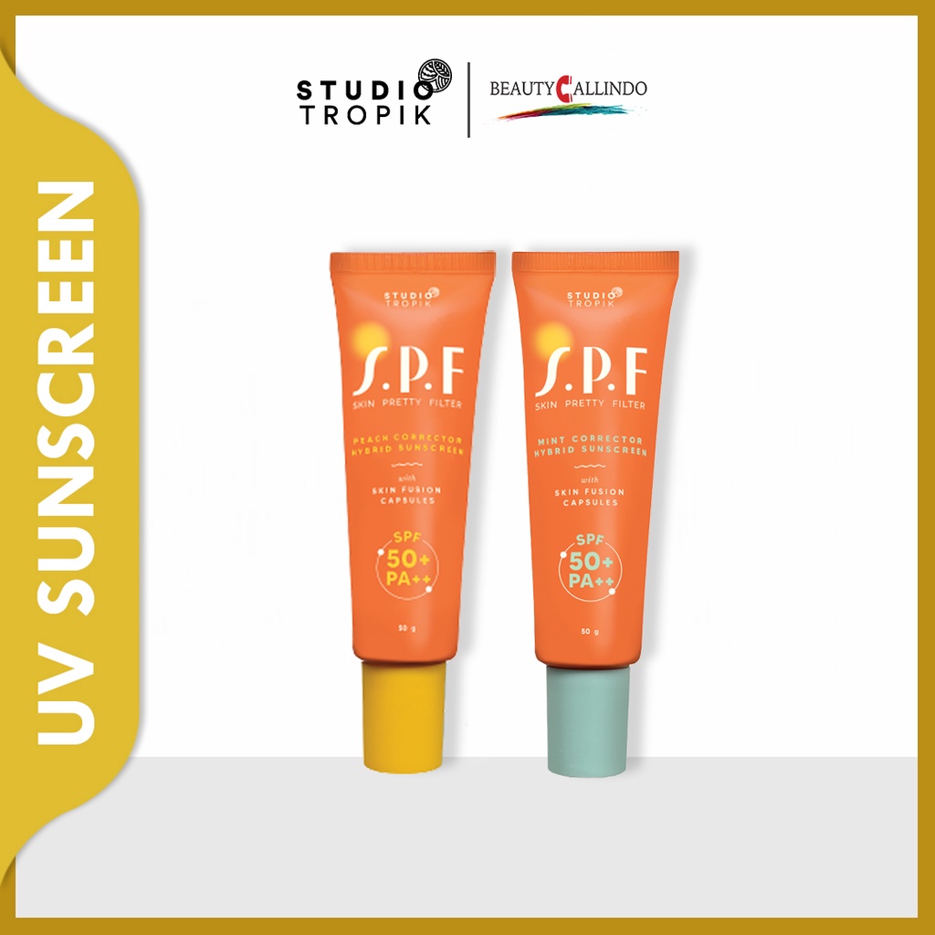 Studio Tropik SPF 50+ PA++ - Skin Pretty Filter Mint / Peach