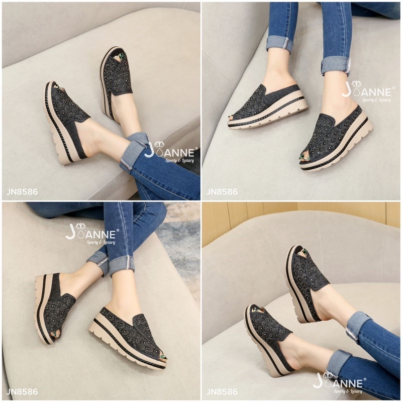 JOANNE Wedges Shoes Wanita JN8586 [ORIGINAL BRAND]