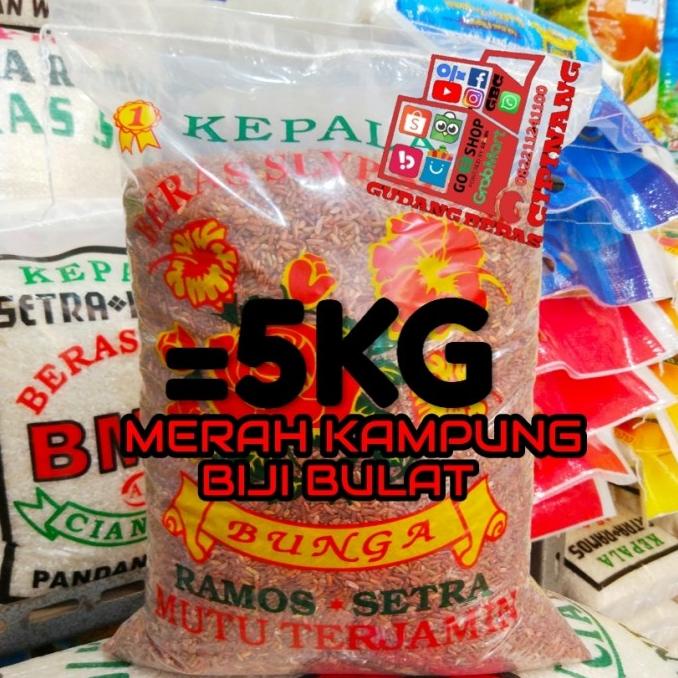 

Beras Merah Kampung Biji Bulat Pecah Kulit 10Kg Untuk Kesehatan