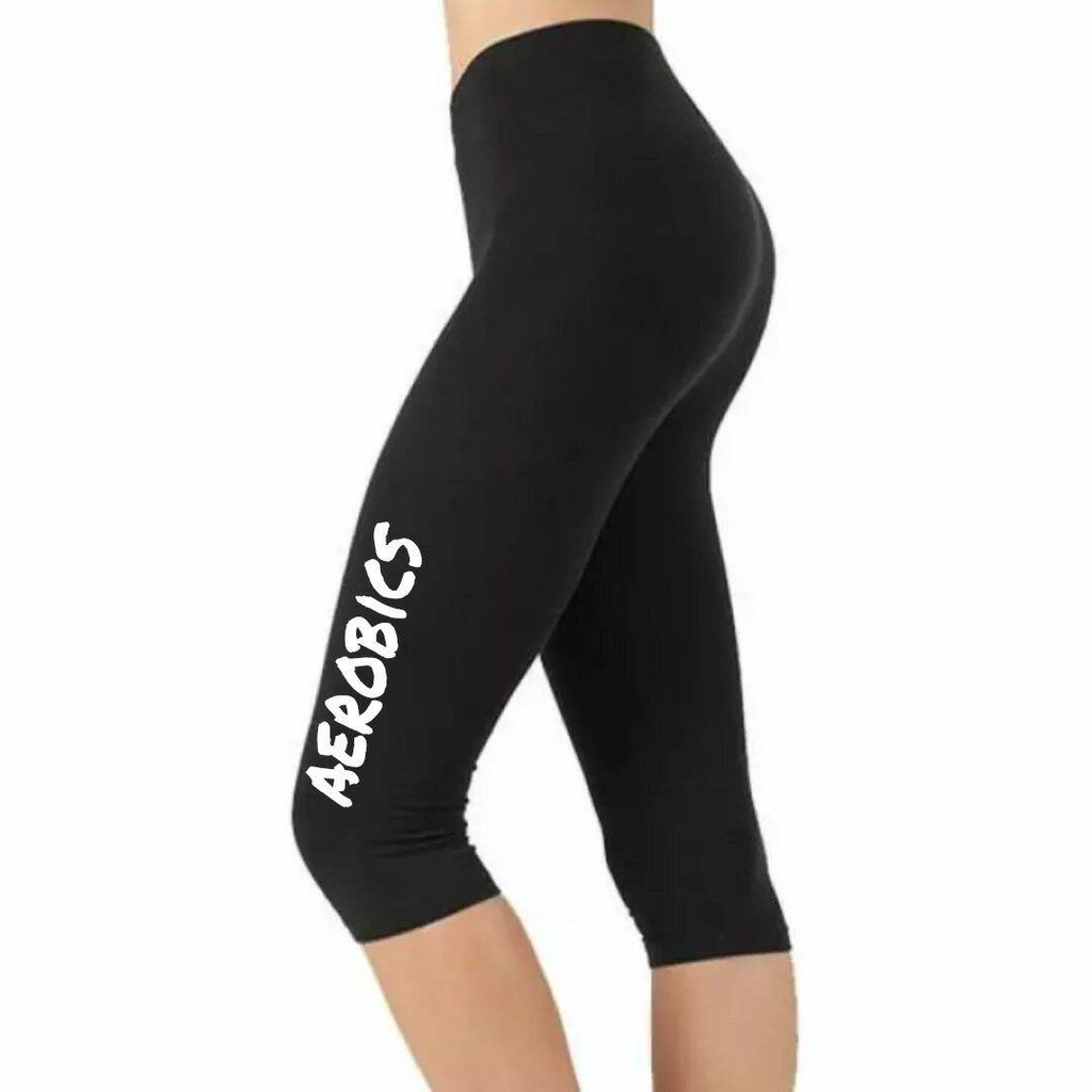 terbaru. celana legging sport 3/4 aerobics/ celana sport 3/4 zumba terbaru/manset sport 3/4  wanita