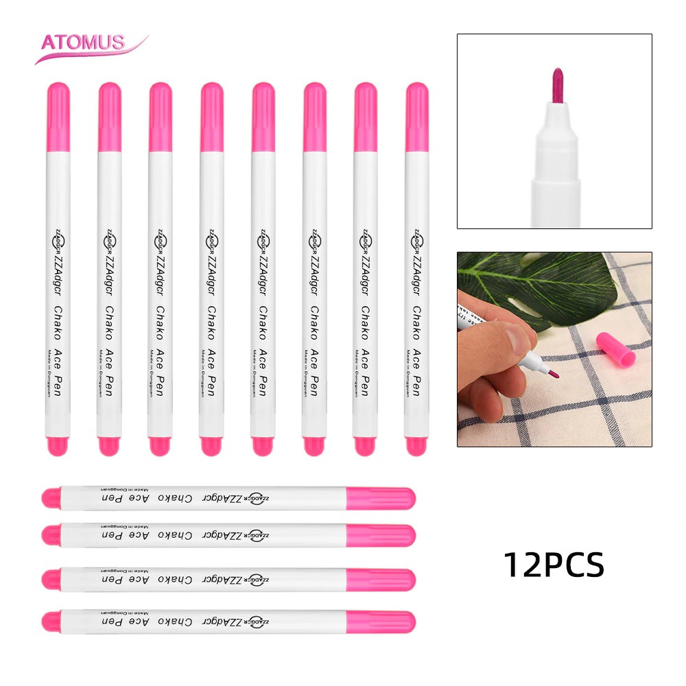 

PRODUK IMPORT 12pcs Tattoo Accessories Tattoo Skin Pro Marker Erasable Tattoo Transfer Pen Scribe