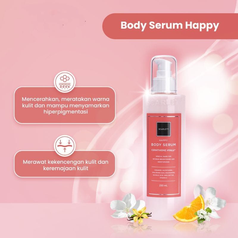 Scarlett Whitening Body Serum Pencerah Pemutih Kulit Tubuh