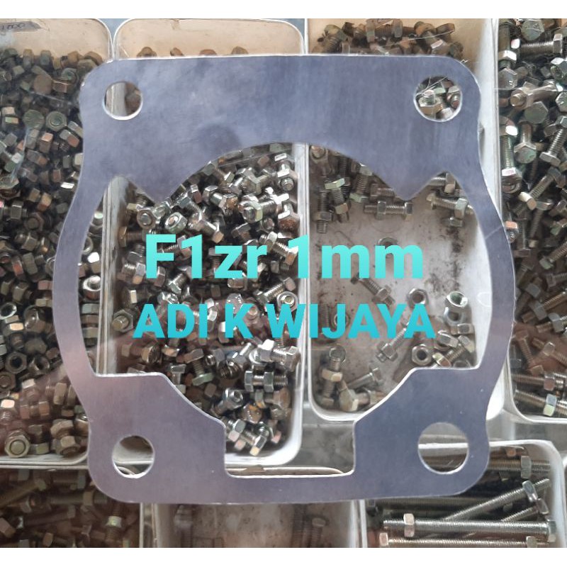 Paking gasket almunium almu blok f1zr fizr fiz r SS1 SS2 tebal 0,5mm 0,8mm 1mm 1,5mm 2mm 3mm