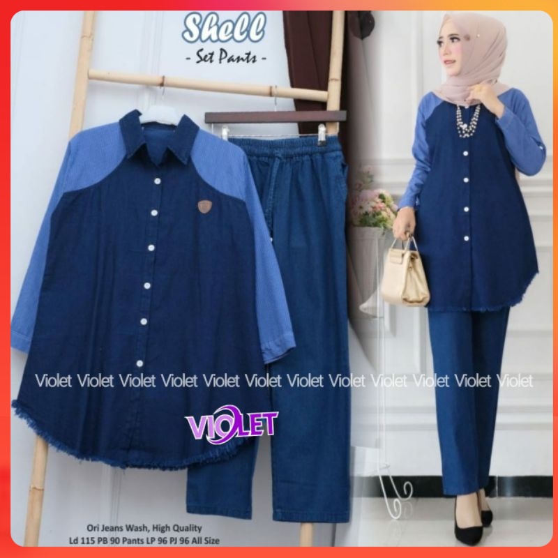 SHELL SET PANTS ORIGINAL JEANS WASH