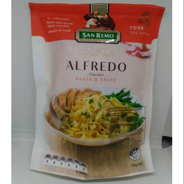 

La Pasta Alfredo "SanRemo" Pasta Sauce Berat 120 Gram