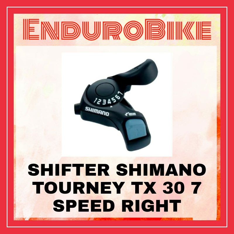 SHIFTER  SHIMANO TOURNEY TX30  7 SPEED RIGHT ORI TX 30 ENDUROBIKE
