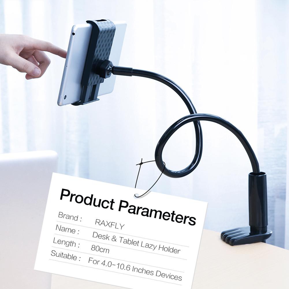 360 Rotation Flexible Arm Phone Holder Desktop Tablet Mount For