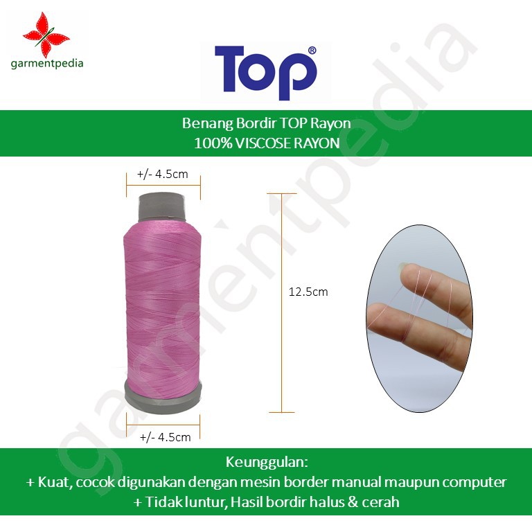 TOP BENANG BORDIR RAYON WARNA LENGKAP-1
