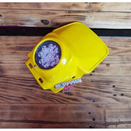 Lampu Depan Trail Headlamp Trail Vintage Klasik Classic Universal LED Kuning