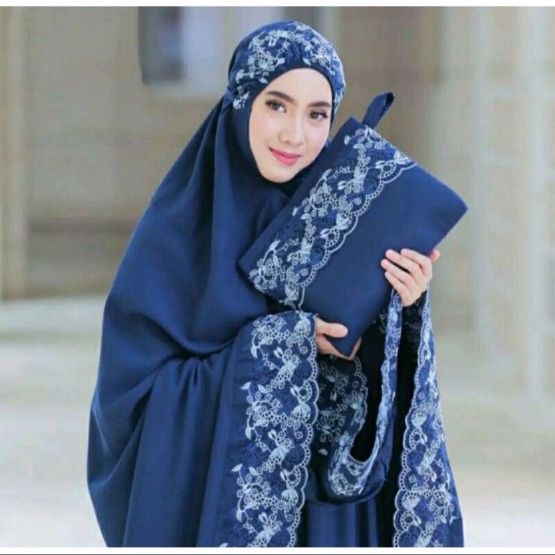 Mukena Khodijah Syahbani jumbo dewasa Bordir Tasikmalaya