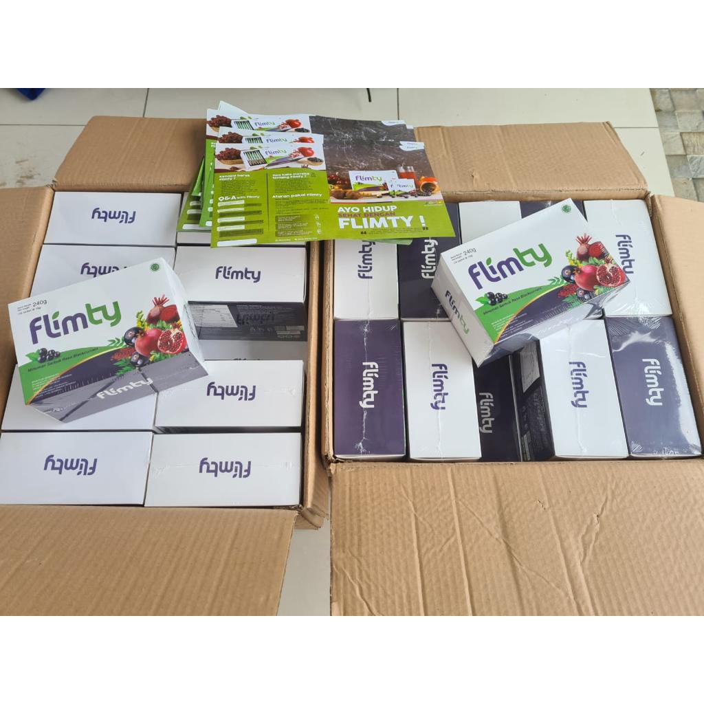 Flimty fiber pelangsing detox//1 box isi 16 sachet