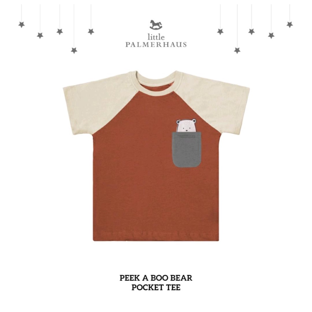 LITTLE PALMERHAUS POCKET TEE PEEK A BOO / KAOS ANAK