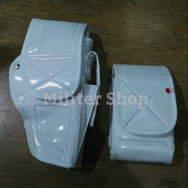Holster Provos - Sarung Pistol Putih - Polisi - Menwa - Case Pistol - Revolver - Holster Universal