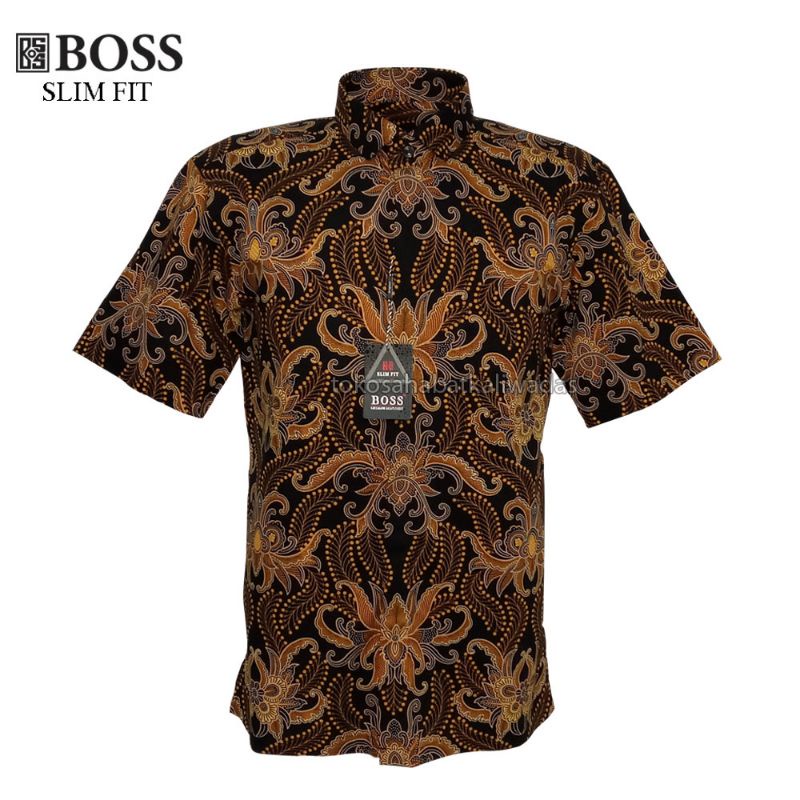 KEMEJA TANGAN PENDEK SLIMFIT BOSS 8136