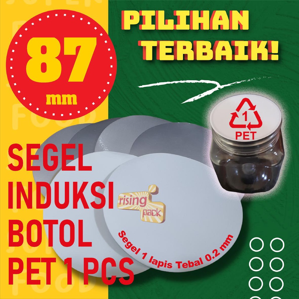 Segel induksi aluminium foil 87 mm (mesin) Kualitas PREMIUM