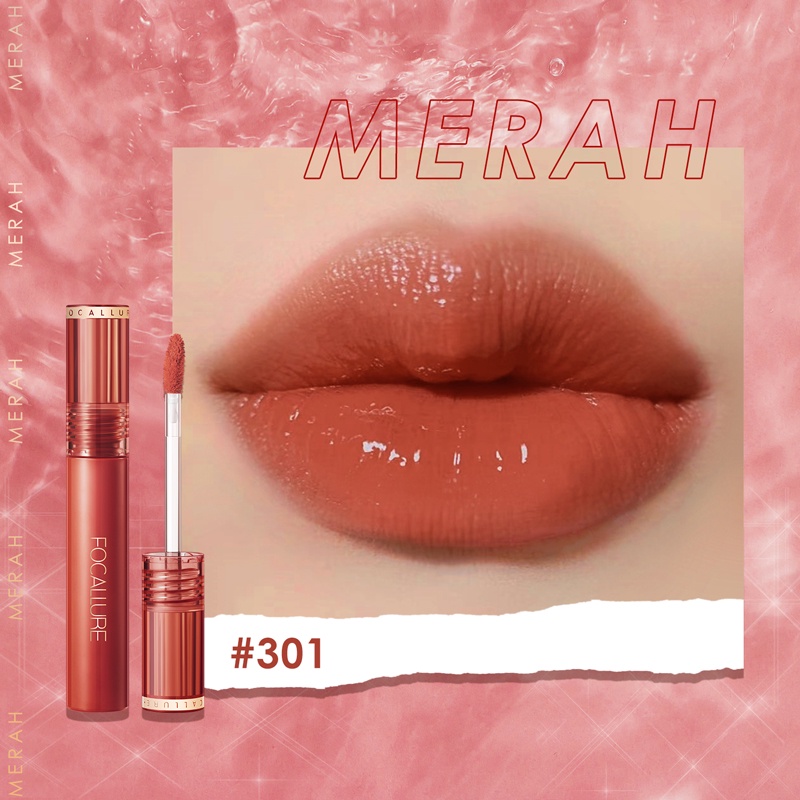 [BPOM]FOCALLURE Jelly-Clear Dewy Lip Tint--Tahan lama Lipstick-#301