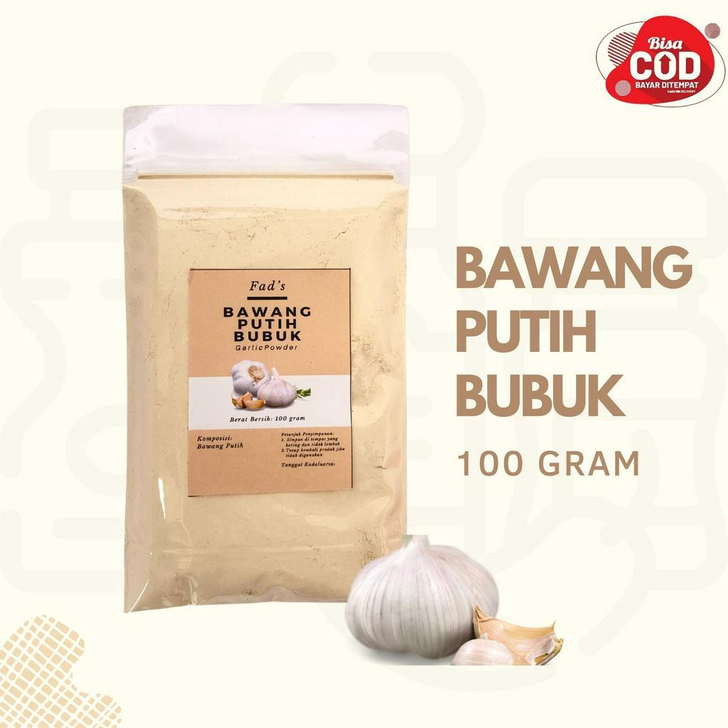 Fad's Bumbu Dapur Bubuk Bawang Putih Bubuk 100 Gram - Bawang Merah Bubuk 100 Gram - Bawang Bombay Bubuk 100 Gram