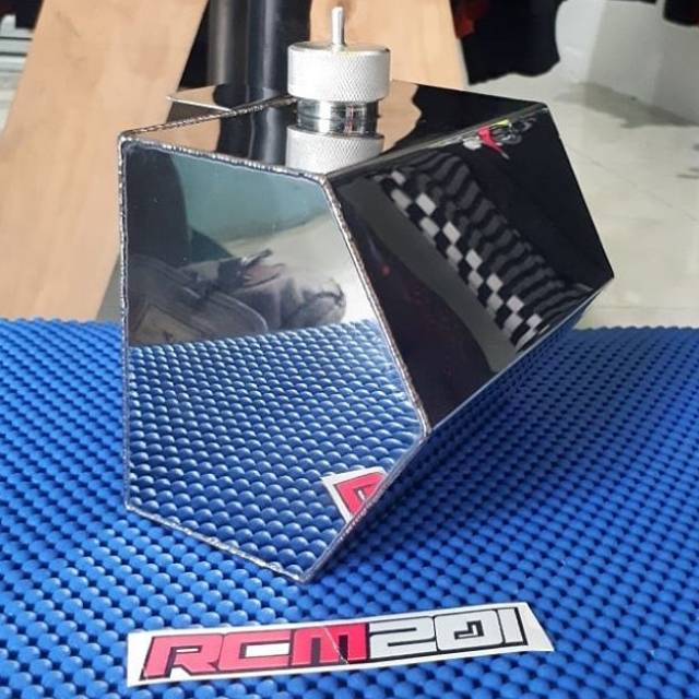 Tangki depan persegi lima motor drag