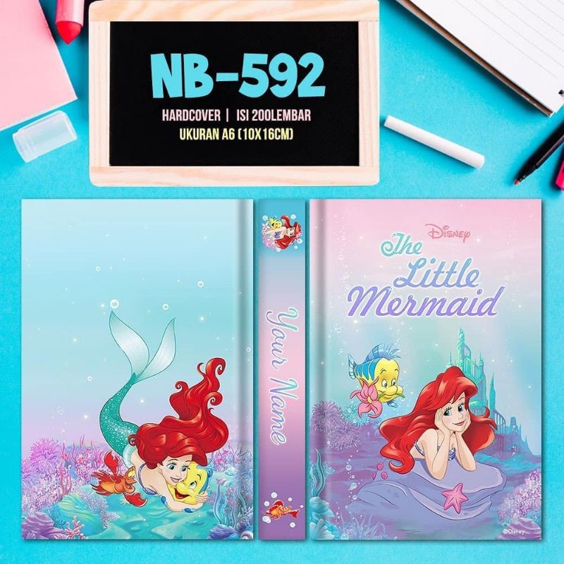 

Aneka Notebook Oktavo A6 motif MERMAID lucu murah free tambah nama