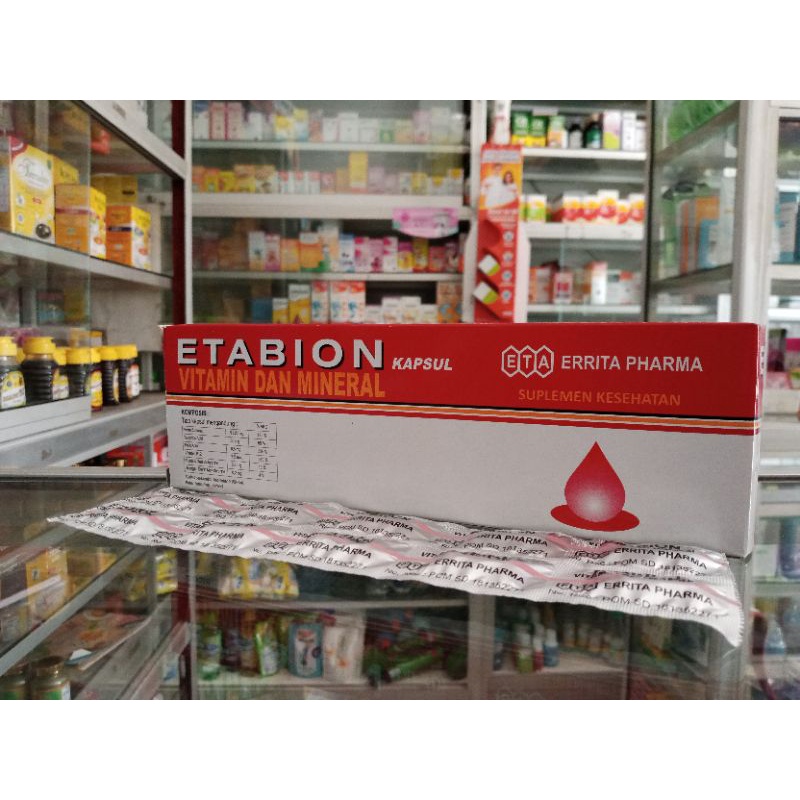 ETABION 1 STRIP @10 KAPSUL | VITAMIN &amp; MINERAL - ED 11/2025