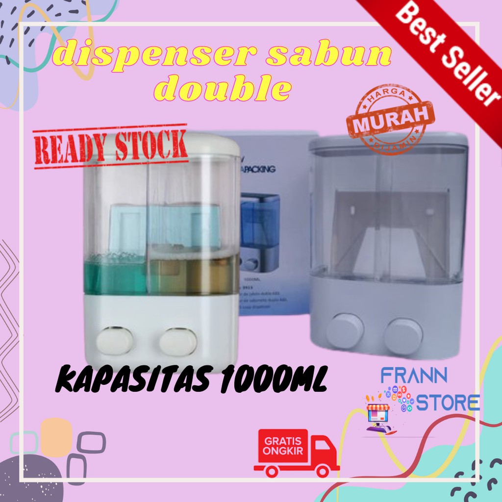 Dispenser Sabun Cair Tempat Sabun Cair Tempat Sabun Tempel Wadah Sabun Cair Tabung Sabun Cair